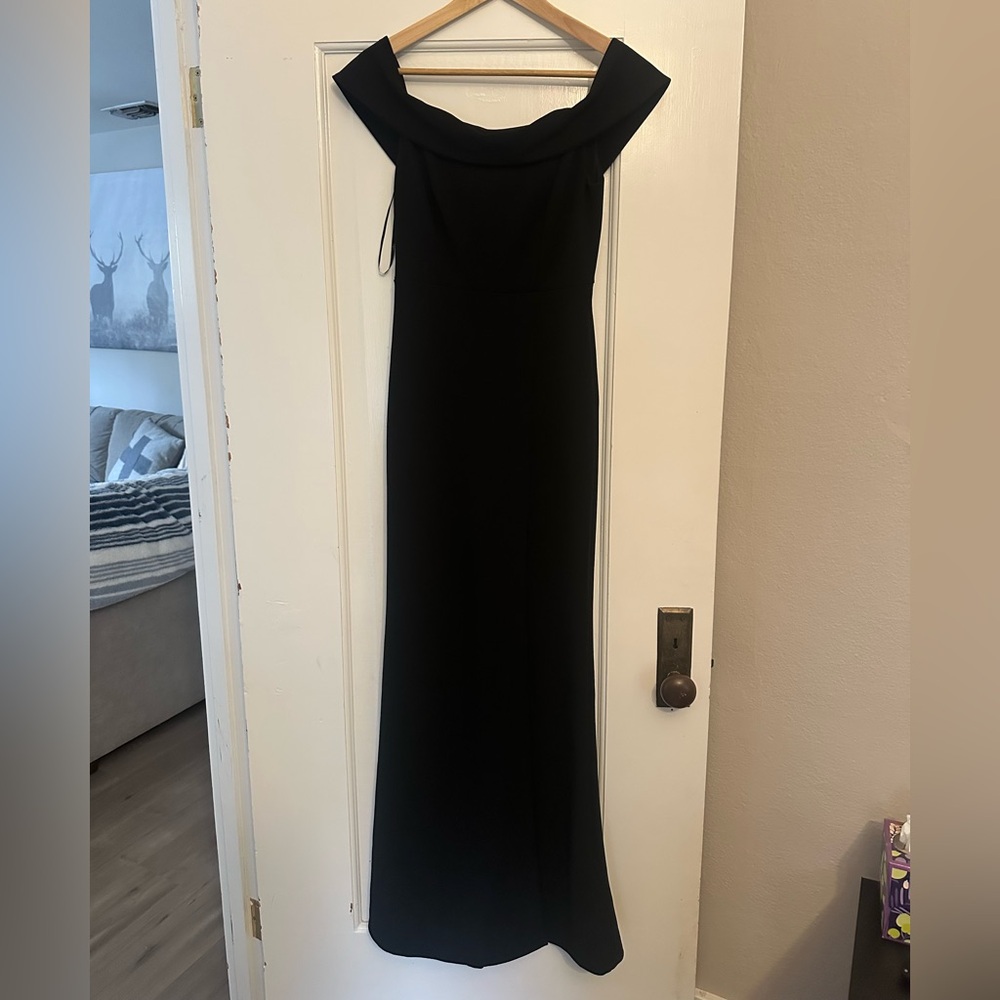 Lulu's Classic Black Strapless Dress